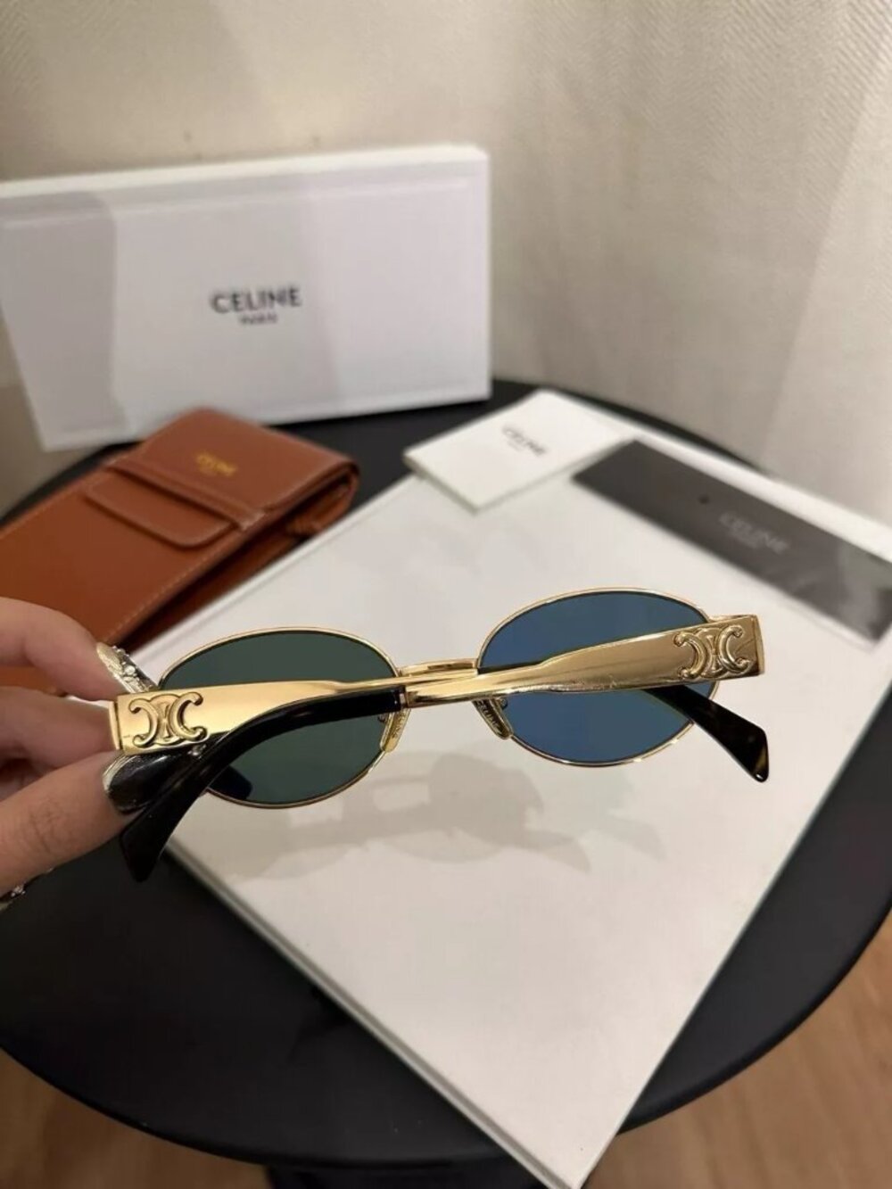 Celine Sunglasses Oval Triomphe Cl40235u - Picture 2 of 6